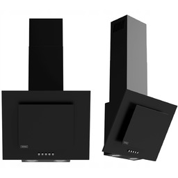 Okap przyścienny Kernau Kch 0250B Czarne szkło Led