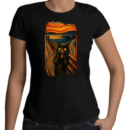 Kot krzyk - inspirowany Van Goghiem - damska