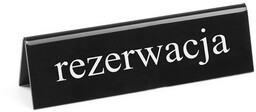 Tabliczka informacyjna "Rezerwacja" RU