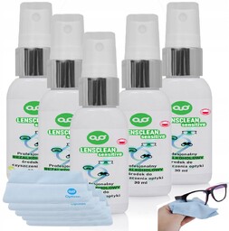 LensClean SENSITIVE BEZ ALKOHOLU x5 zestaw płynów