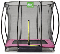 Trampolina naziemna Silhouette 153x214cm z siatką zabezpieczającą różowa