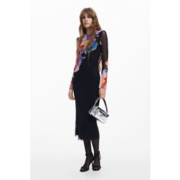 Sukienka midi w kwiaty