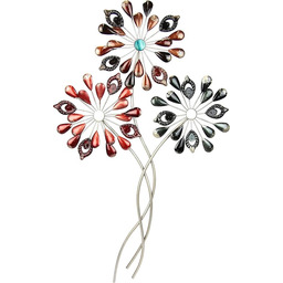 Flair Flower Dekoracja ścienna kwiaty z metalu rzeźba