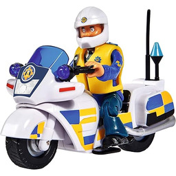 Simba 109251092 strażak Sam policyjny motocykl, z figurką