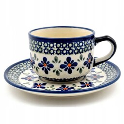 Filiżanka i spodek Bolesławiec 210ml 886/883 DU60