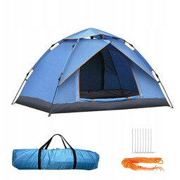 Namiot Turystyczny Samorozkładający Na Kempingowy Moskitiera 3-4 Osobowy
