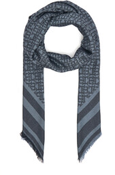 Szal Tommy Hilfiger Monogram AW0AW17493 Granatowy