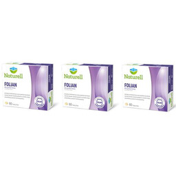 Zestaw NATURELL Folian kwas foliowy, 3x60 tabletek