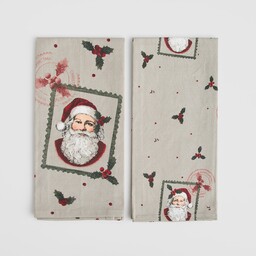 Komplet Ścierek Winterpost 45x65 cm z motywem mikołaja