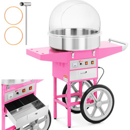 Mobilna maszyna do waty cukrowej z wózkiem