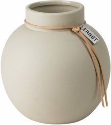 ERNST - Beżowy wazon ceramiczny L