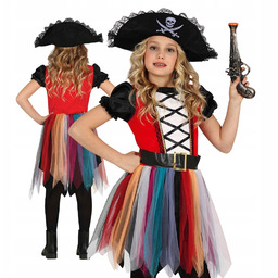 Strój dla dzieci Piratka Pirat Sukienka Czapka rozm.