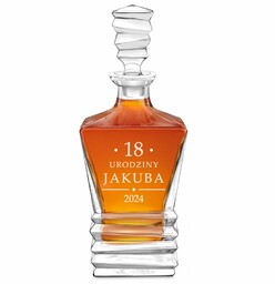 Karafka geometric z grawerem dla niego na 18