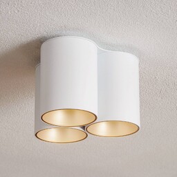 Nowodvorski Lighting Lampa sufitowa Eye Tone III, biała/złota