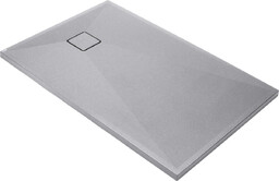 DEANTE Brodzik granitowy prostokątny 140x90x4,5cm CORREO szary metalik