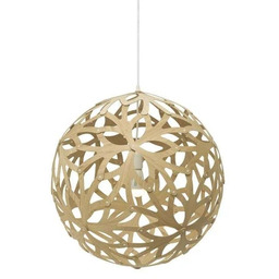 david trubridge - Floral Lampa Wisząca Ø60 Bambusowa