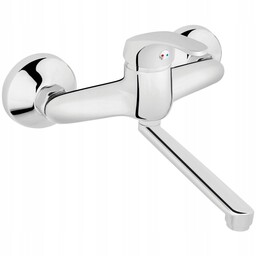 Bateria umywalkowa ścienna Ferro Basic chrom