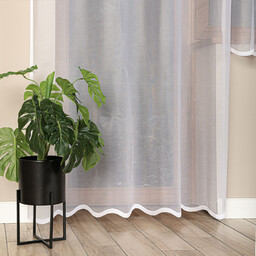 Markizeta Firana żakardowa gotowa 140x250 001 biała Elza