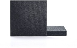 Panel akustyczny PATTERN, 8 szt., 600x600x11 mm, ciemnoszary
