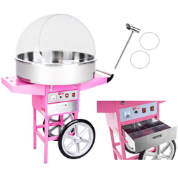 Mobilna maszyna do waty cukrowej z wózkiem