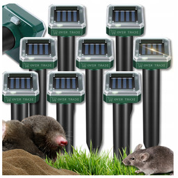 8x Silny Odstraszacz Solarny Kretów Nornic Gryzoni