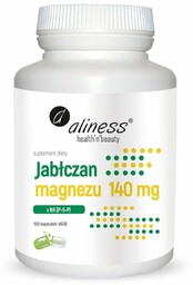 Aliness Jabłczan magnezu 140 mg z B6 (P-5-P)