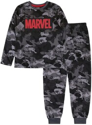 Marvel Piżama Chłopięca Długie Rękawy, Szara Moro