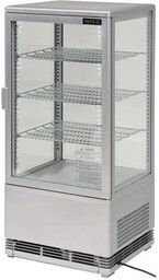 Witryna chłodnicza na ciasto 78 L srebrna YG-05057