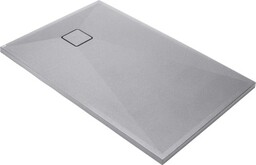 DEANTE Brodzik granitowy prostokątny 120x70x3,6cm CORREO szary metalik