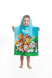 Jerry Fabrics Poncho dla dzieci 50x115 Psi Patrol