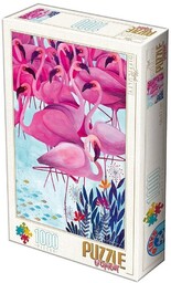 D-Toys, puzzle, Andrea Kurti, Flamingi, 1000 el.