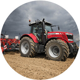 Dekoracyjny opłatek tortowy Traktor - 20 cm