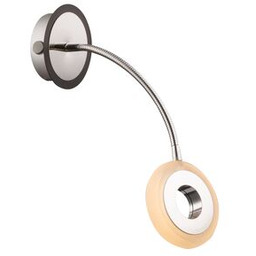 Kinkiet ARM 1x5W LED czarny/chrom CANDELLUX