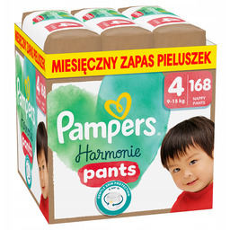 Pampers Harmonie Rozmiar 4 168 szt. Pieluchomajtki Miesięczny