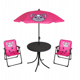 Zestaw dla dzieci Krzesło turystyczne z oparciem parasolem
