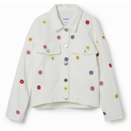 Kurtka dżinsowa typu trucker stokrotki