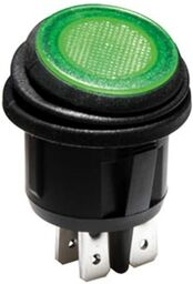 VELLEMAN - R13244BG/LED przełącznik kołyskowy illumin  zielony