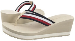 Japonki Tommy Hilfiger TH Corporate Wedge Beach Sandal