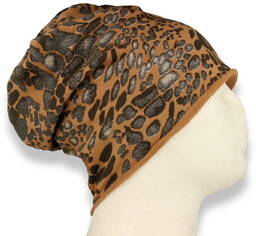 Czapka damska Beanie włoska cienka smerfetka bawełna musztardowa