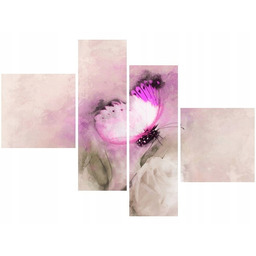 Obraz Rose Butterfly motyl pastelowy księżniczka