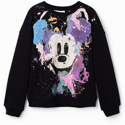 Bluza z motywem Myszki Miki z efektem plam