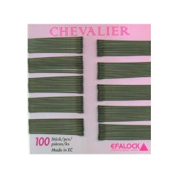 Efalock Chevalier, wsuwki do włosów, 7cm, 100szt., brązowy