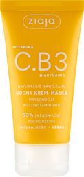 Ziaja Witamina C.B3 Niacynamid, nocny krem-maska do twarzy,
