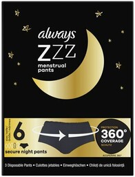 ALWAYS Majtki menstruacyjne Zzz Rozmiar 6 (3 sztuki)
