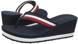 Japonki Tommy Hilfiger TH Corporate Wedge Beach Sandal