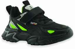 Chłopięce buty sportowe Clibee L227 Czarno Zielone