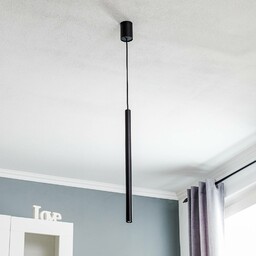 Nowodvorski Lighting Lampa wisząca Las, 1-punktowa, czarna, klosz