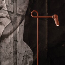 kdln Lampa stojąca LED Bird, możliwość ściemniania, czerwony,