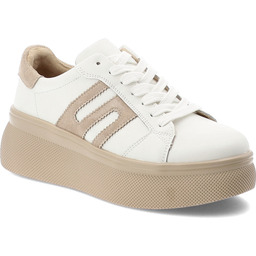 Filippo Sneakersy damskie, cholewka ze skóry naturalnej sznurowane