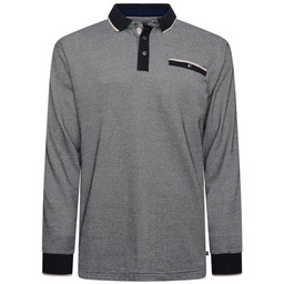 Duża Koszulka Męska Polo Długi Rękaw KAM